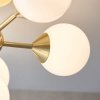 Dekoracyjny plafon sufitowy molekularny szklane klosze mosiężny minimalistyczny klasyczny uniwersalny Oscar 76501 ENDON